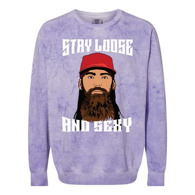 Stay Loose And Sexy Colorblast Crewneck Sweatshirt