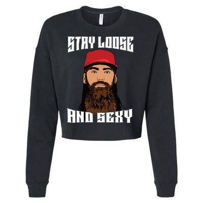 Stay Loose And Sexy Cropped Pullover Crew