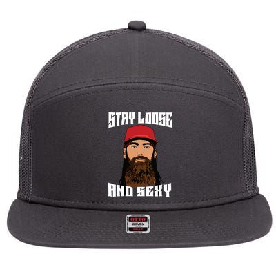 Stay Loose And Sexy 7 Panel Mesh Trucker Snapback Hat