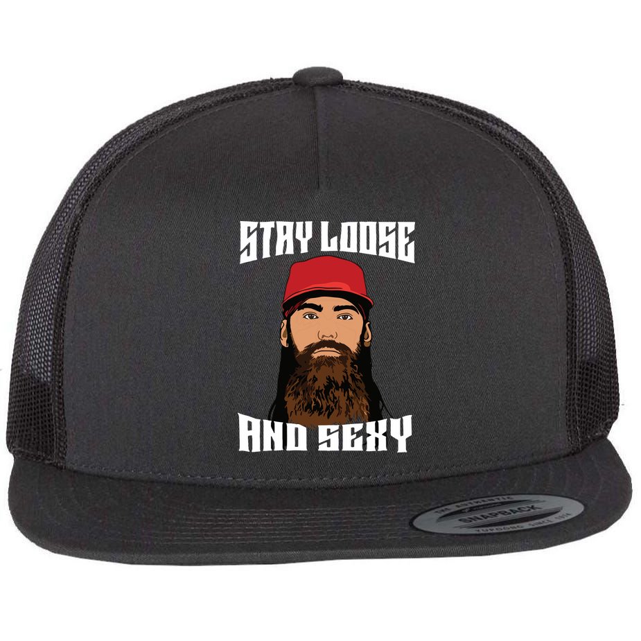 Stay Loose And Sexy Flat Bill Trucker Hat