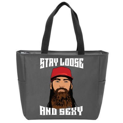 Stay Loose And Sexy Zip Tote Bag