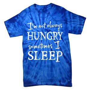 Sleep Lovers And Food Lovers Funny Gift Idea For Him Or Her Cool Gift Tie-Dye T-Shirt