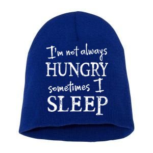 Sleep Lovers And Food Lovers Funny Gift Idea For Him Or Her Cool Gift Short Acrylic Beanie