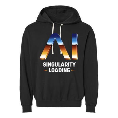 Singularity Loading AI Artificial Intelligence Garment-Dyed Fleece Hoodie
