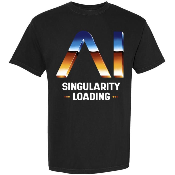 Singularity Loading AI Artificial Intelligence Garment-Dyed Heavyweight T-Shirt