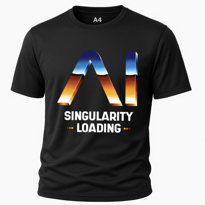 Singularity Loading AI Artificial Intelligence Cooling Performance Crew T-Shirt