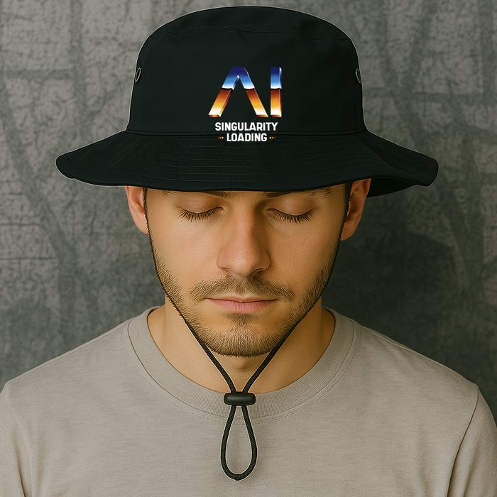 Singularity Loading AI Artificial Intelligence Legacy Cool Fit Booney Bucket Hat