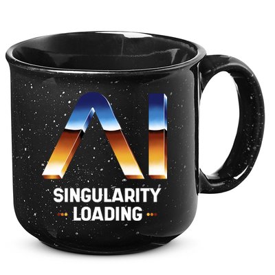 Singularity Loading AI Artificial Intelligence 15oz Campfire Ceramic Mug