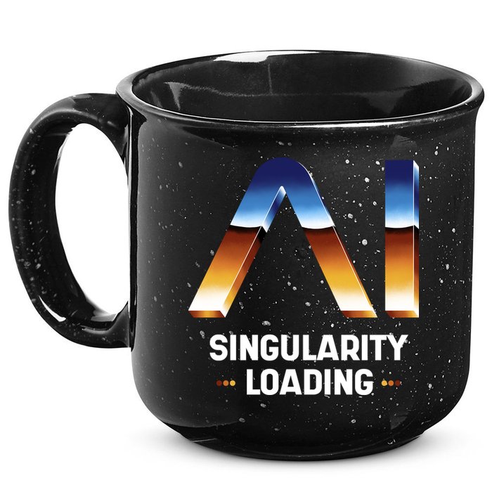 Singularity Loading AI Artificial Intelligence 15oz Campfire Ceramic Mug