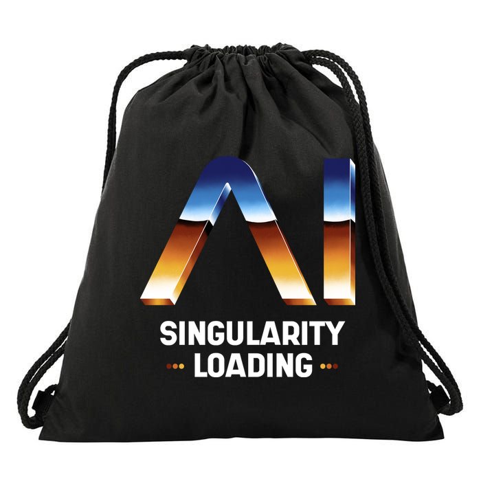 Singularity Loading AI Artificial Intelligence Drawstring Bag