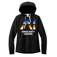 Singularity Loading AI Artificial Intelligence Women's Fleece Hoodie