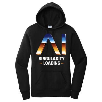 Singularity Loading AI Artificial Intelligence Women's Pullover Hoodie
