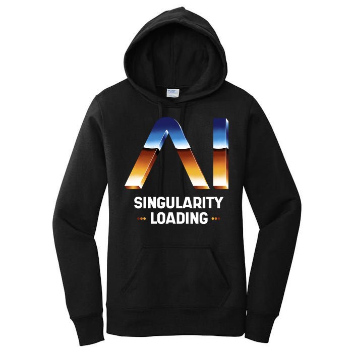 Singularity Loading AI Artificial Intelligence Women's Pullover Hoodie
