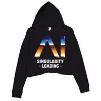 Singularity Loading AI Artificial Intelligence Crop Fleece Hoodie