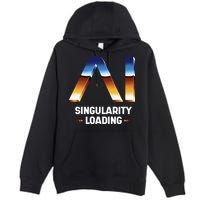 Singularity Loading AI Artificial Intelligence Premium Pullover Hoodie