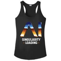 Singularity Loading AI Artificial Intelligence Ladies PosiCharge Competitor Racerback Tank