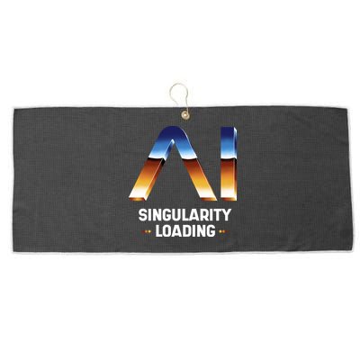Singularity Loading AI Artificial Intelligence Large Microfiber Waffle Golf Towel