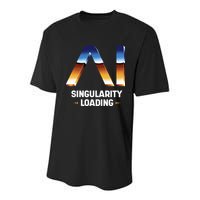 Singularity Loading AI Artificial Intelligence Youth Performance Sprint T-Shirt
