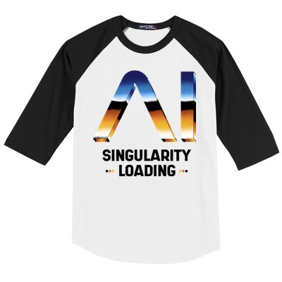 Singularity Loading AI Artificial Intelligence Baseball Sleeve Shirt