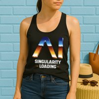 Singularity Loading AI Artificial Intelligence Womens Tank Top