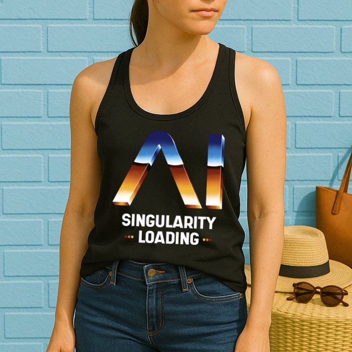 Singularity Loading AI Artificial Intelligence Womens Tank Top