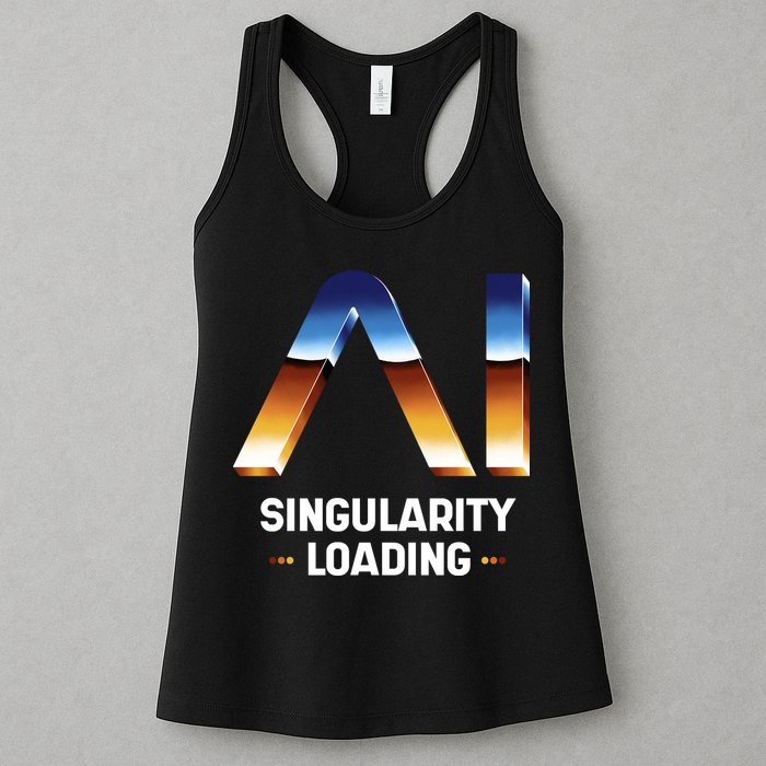 Singularity Loading AI Artificial Intelligence Womens Tank Top