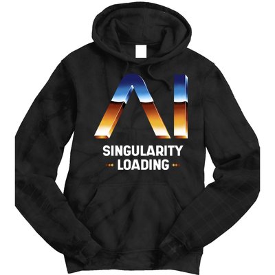 Singularity Loading AI Artificial Intelligence Tie Dye Hoodie
