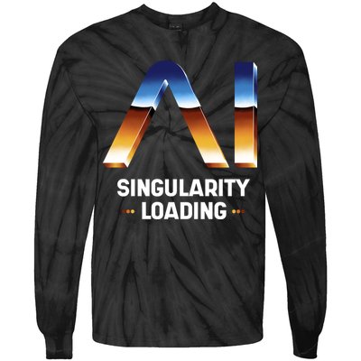 Singularity Loading AI Artificial Intelligence Tie-Dye Long Sleeve Shirt