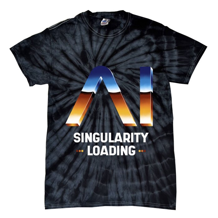 Singularity Loading AI Artificial Intelligence Tie-Dye T-Shirt