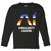 Singularity Loading AI Artificial Intelligence Toddler Long Sleeve Shirt