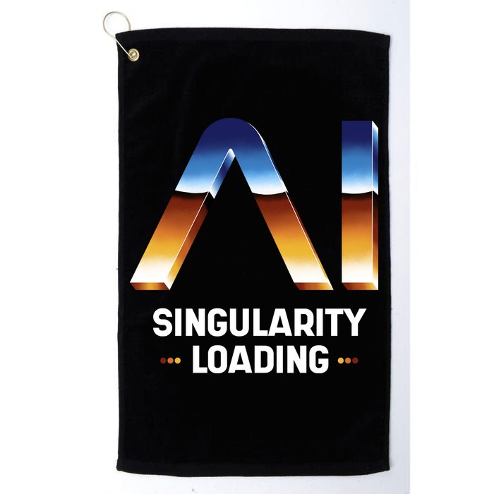 Singularity Loading AI Artificial Intelligence Golf Towel