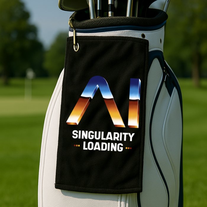 Singularity Loading AI Artificial Intelligence Golf Towel