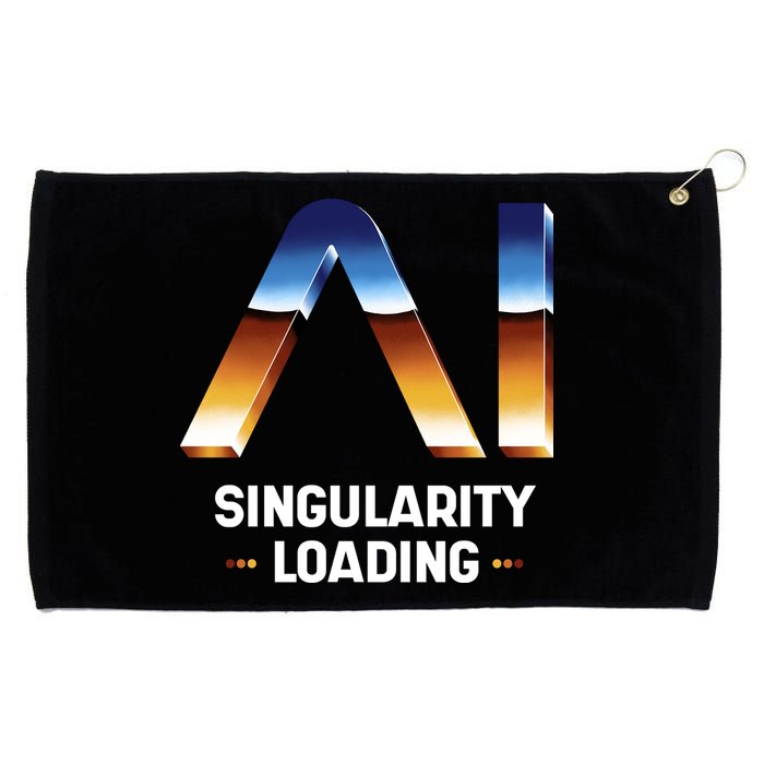 Singularity Loading AI Artificial Intelligence Grommeted Golf Towel