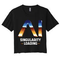 Singularity Loading AI Artificial Intelligence Crop Top