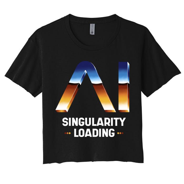 Singularity Loading AI Artificial Intelligence Crop Top