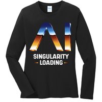 Singularity Loading AI Artificial Intelligence Ladies Long Sleeve Shirt
