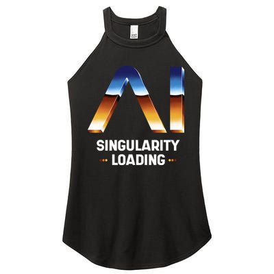 Singularity Loading AI Artificial Intelligence Women's Perfect Tri Rocker Tank