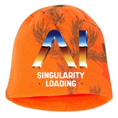 Singularity Loading AI Artificial Intelligence Kati - Camo Knit Beanie