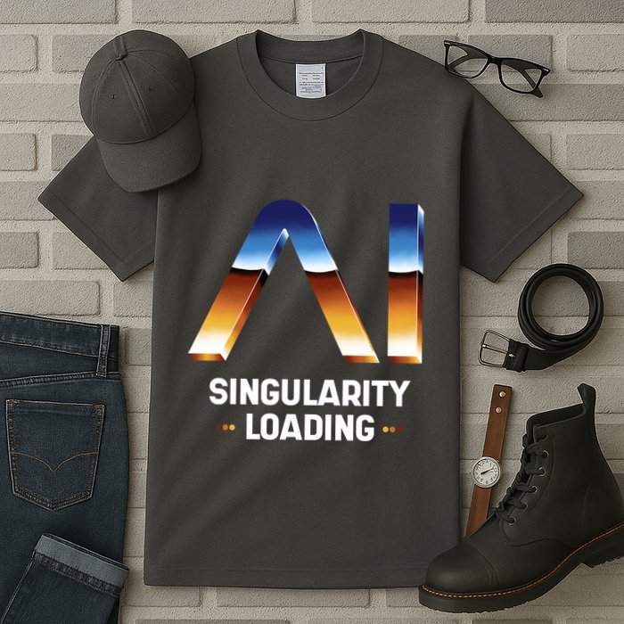 Singularity Loading AI Artificial Intelligence Tall T-Shirt