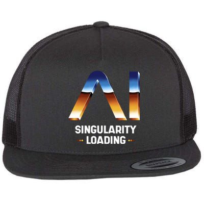 Singularity Loading AI Artificial Intelligence Flat Bill Trucker Hat