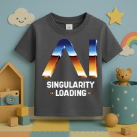 Singularity Loading AI Artificial Intelligence Toddler T-Shirt