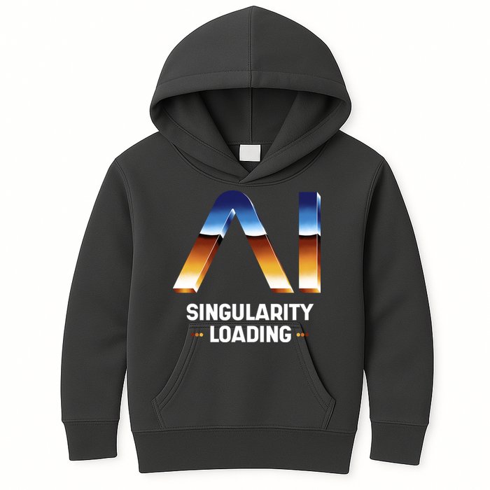 Singularity Loading AI Artificial Intelligence Kids Hoodie