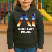 Singularity Loading AI Artificial Intelligence Kids Hoodie