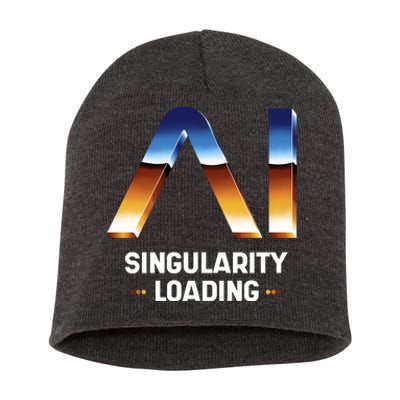 Singularity Loading AI Artificial Intelligence Short Acrylic Beanie