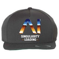 Singularity Loading AI Artificial Intelligence Wool Snapback Cap