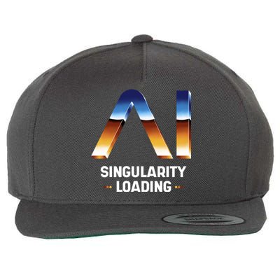 Singularity Loading AI Artificial Intelligence Wool Snapback Cap