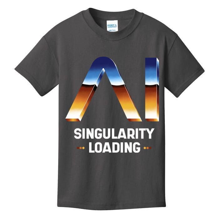 Singularity Loading AI Artificial Intelligence Kids T-Shirt