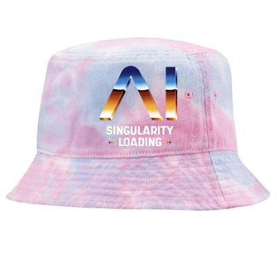 Singularity Loading AI Artificial Intelligence Tie-Dyed Bucket Hat