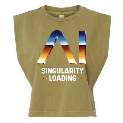 Singularity Loading AI Artificial Intelligence Garment-Dyed Women's Muscle Tee