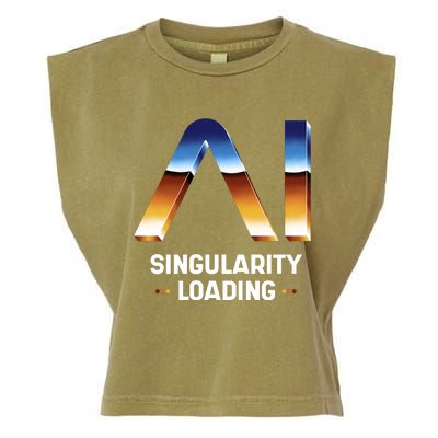 Singularity Loading AI Artificial Intelligence Garment-Dyed Women's Muscle Tee